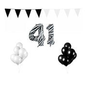 41 jaar Verjaardag Versiering Pakket Zebra
