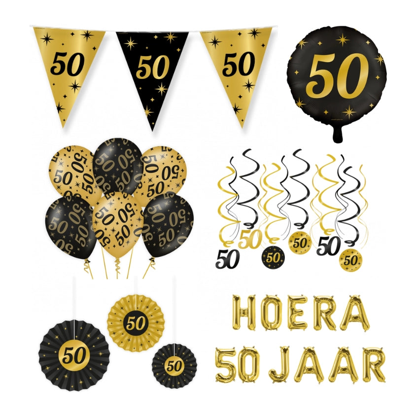 50 jaar Classy Versiering pakket - L