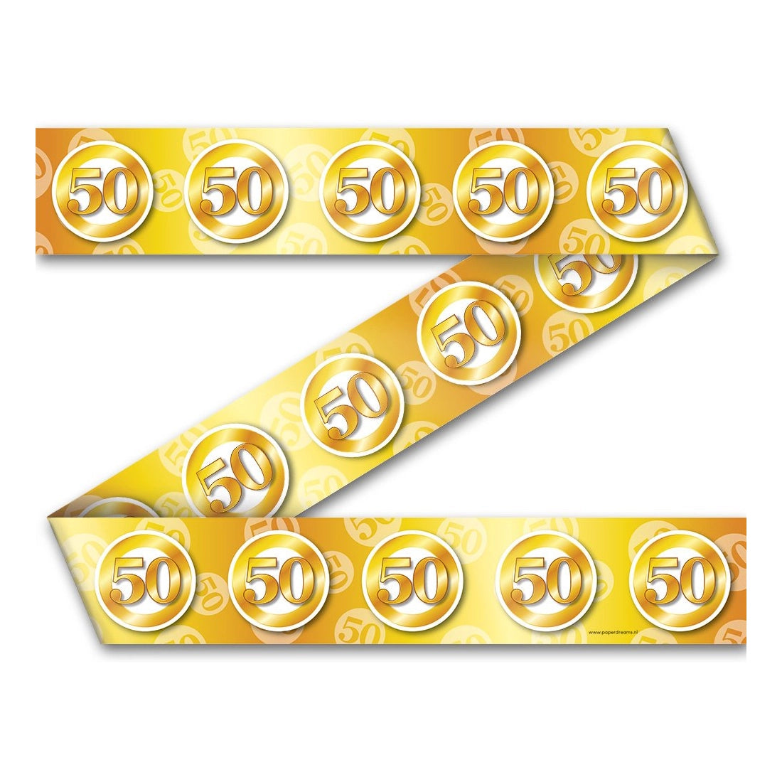 50 jaar Getrouwd - Afzetlint - 12 meter