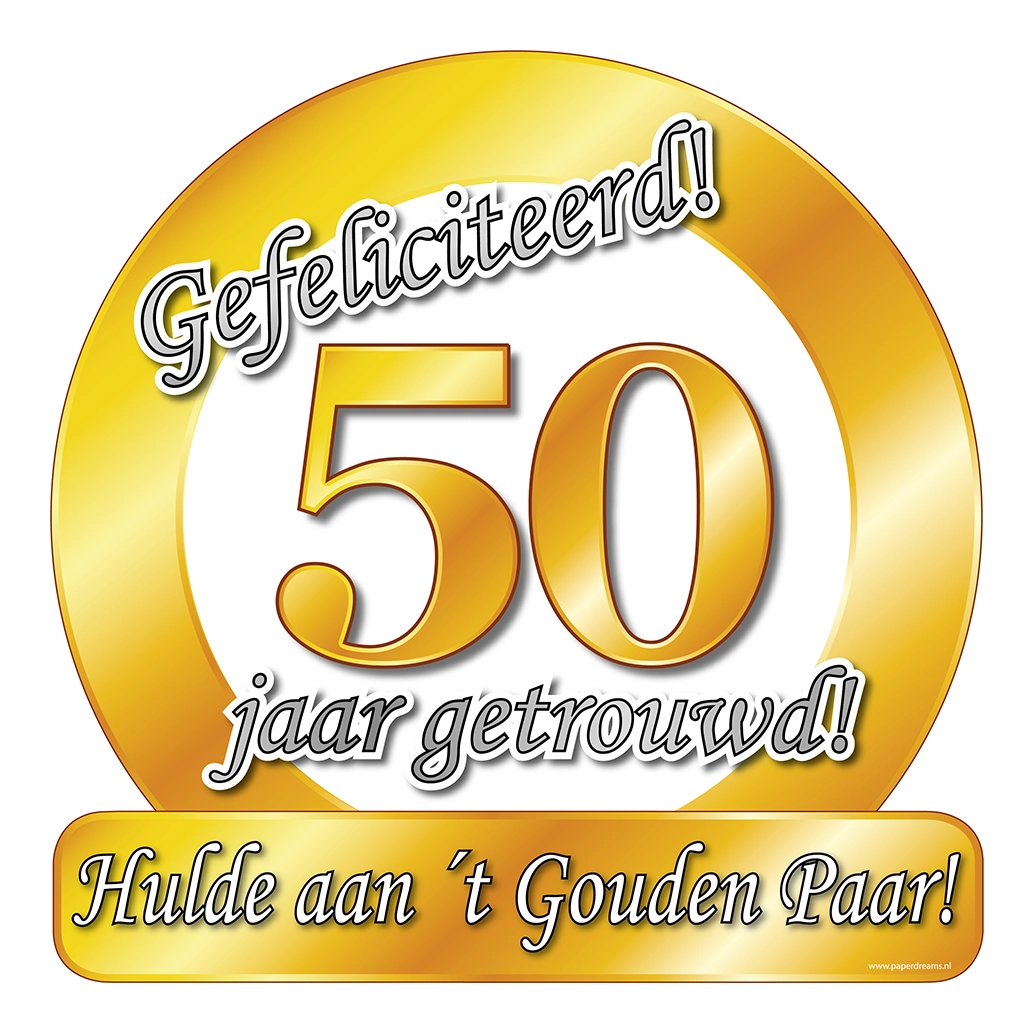 50 jaar Getrouwd - Deurbord