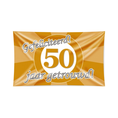 50 jaar Getrouwd - Gevelvlag