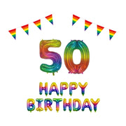 50 jaar Verjaardag Versiering Pakket Regenboog