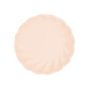 6 Bamboo bordjes - pastel abrikoos - 19cm