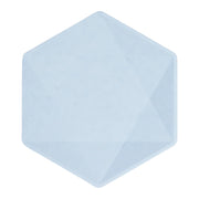 6 Bamboo bordjes - pastel blauw - 16cm