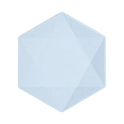 6 Bamboo bordjes - pastel blauw - 20cm