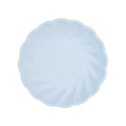 6 Bamboo bordjes - pastel blauw - 23cm