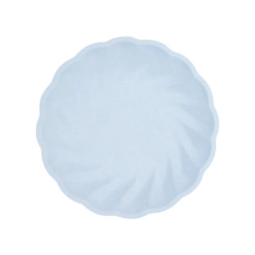 6 Bamboo bordjes - pastel blauw - 23cm