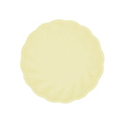 6 Bamboo bordjes - pastel geel - 19cm