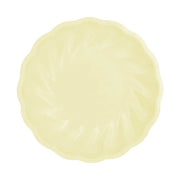 6 Bamboo bordjes - pastel geel - 23cm