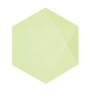 6 Bamboo bordjes - pastel groen - 26cm