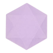 6 Bamboo bordjes - Lila - 16cm