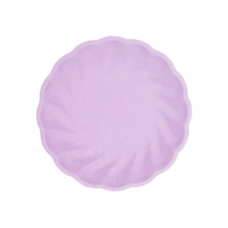 6 Bamboo bordjes - Lila - 19cm