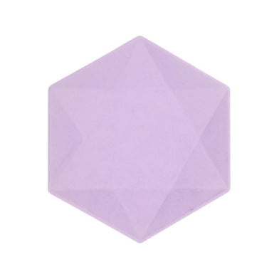 6 Bamboo bordjes - Lila - 26cm