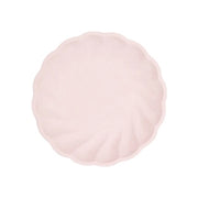 6 Bamboo bordjes - pastel roze - 19cm