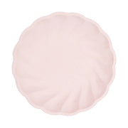 6 Bamboo bordjes - pastel roze - 23cm