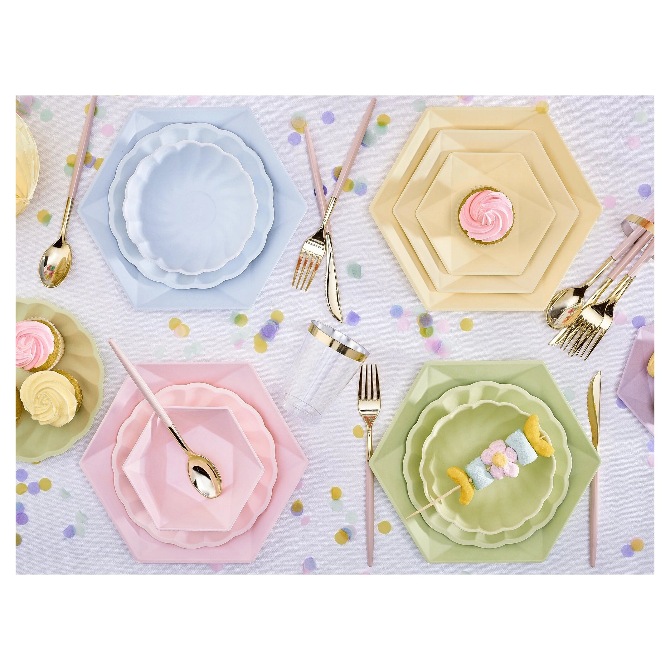 6 Bamboo schaaltjes - pastel abrikoos - rond 14,8cm