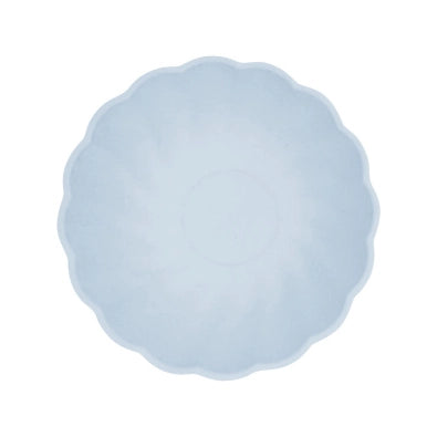 6 Bamboo schaaltjes - pastel blauw - rond 14,8cm