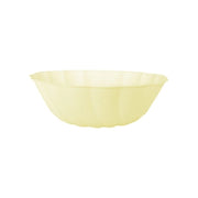 6 Bamboo schaaltjes - pastel geel  - rond 14,8cm