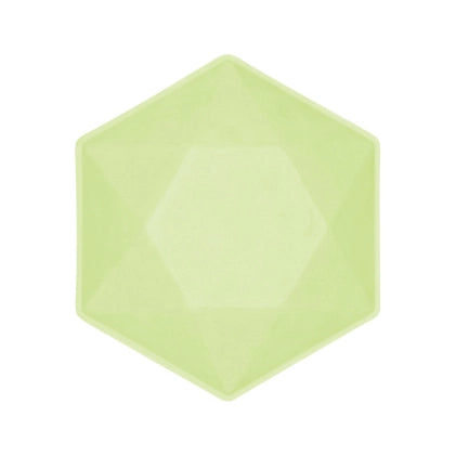 6 Bamboo schaaltjes - pastel groen - 15,8 x 13,7 cm