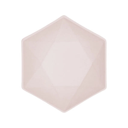 6 Bamboo schaaltjes - pastel roze - 15,8 x 13,7 cm