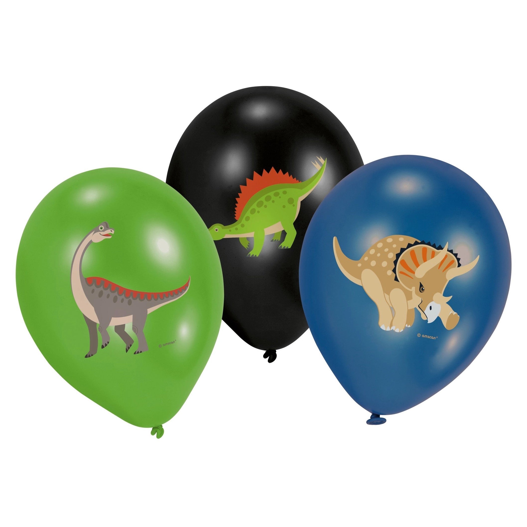 6 latex ballonnen Happy Dino