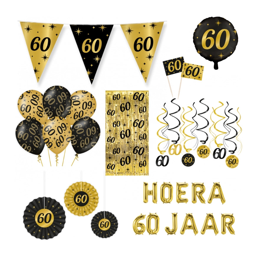 60 jaar Classy Versiering pakket - XL2