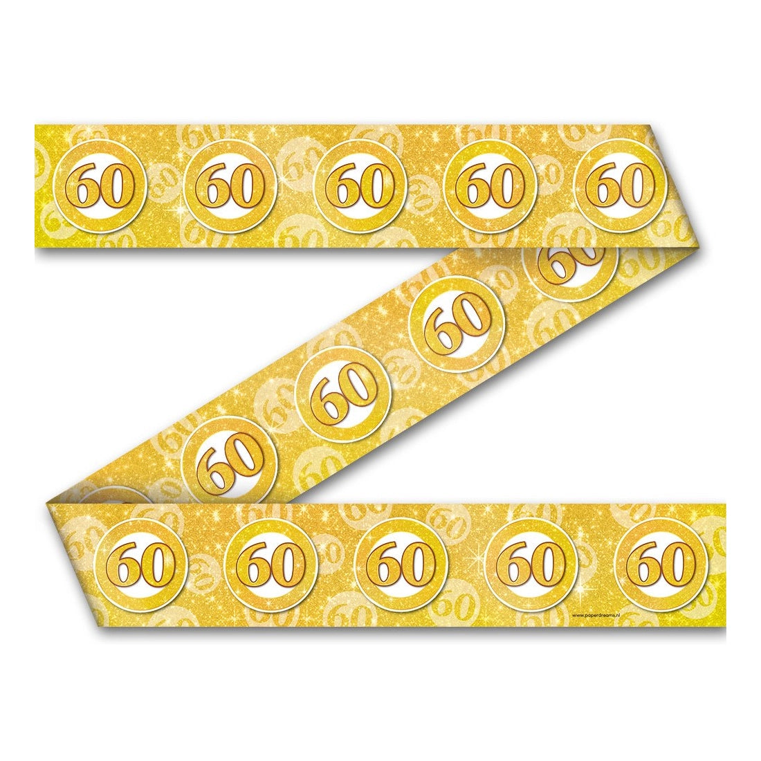 60 jaar Getrouwd - Afzetlint - 12 meter