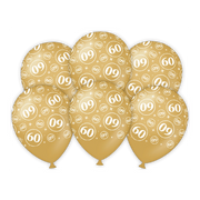 60 jaar Getrouwd - Ballonnen - 6 stuks - 30cm