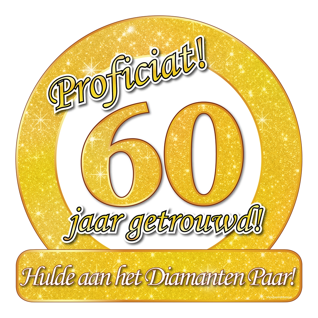 60 jaar Getrouwd - Deurbord