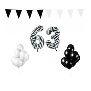 63 jaar Verjaardag Versiering Pakket Zebra