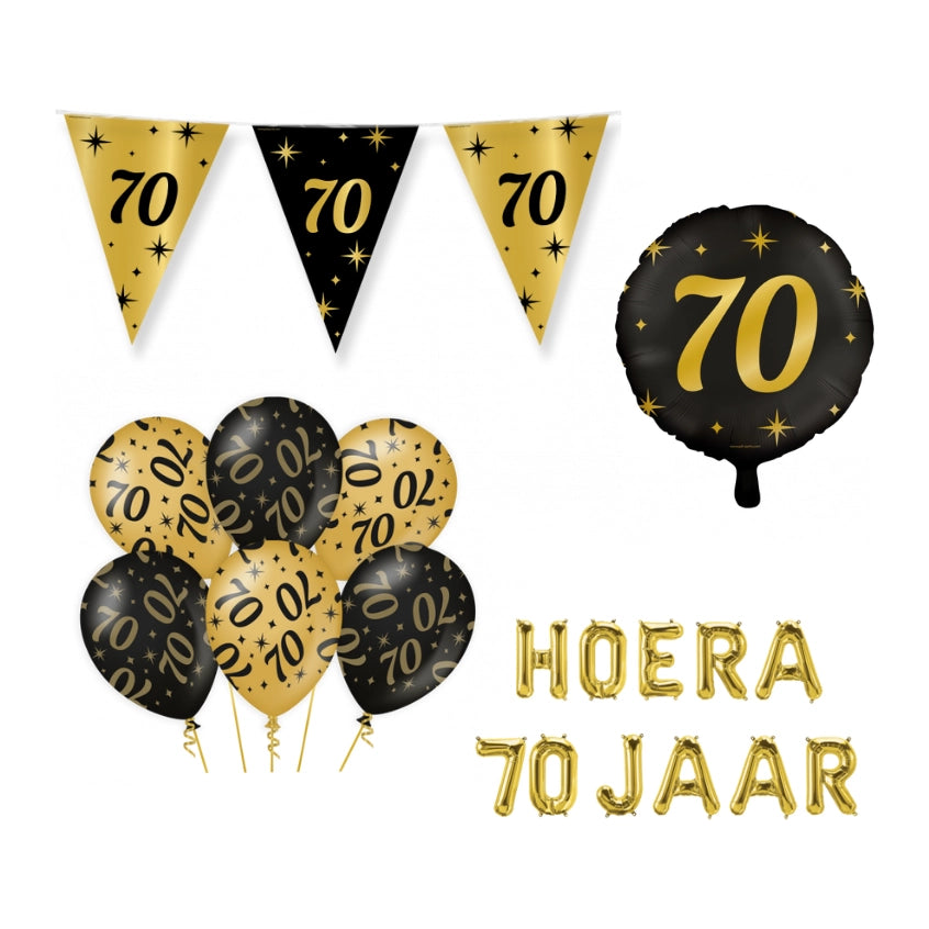 70 jaar Classy Versiering pakket - M
