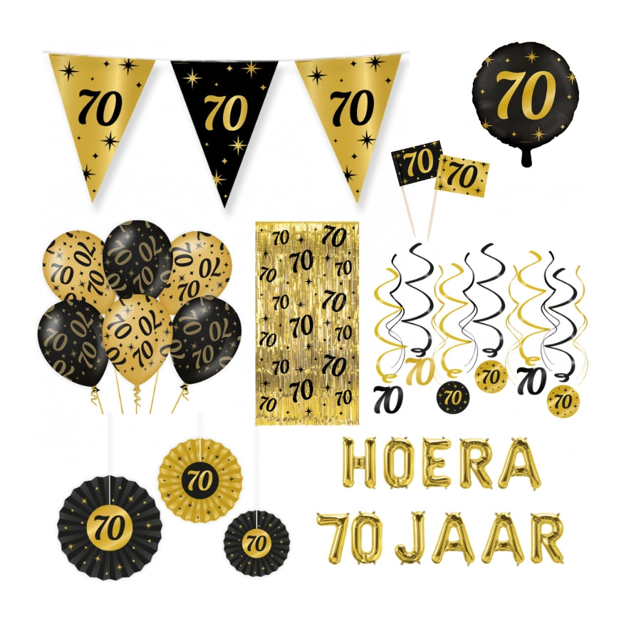 70 jaar Classy Versiering pakket - XL2