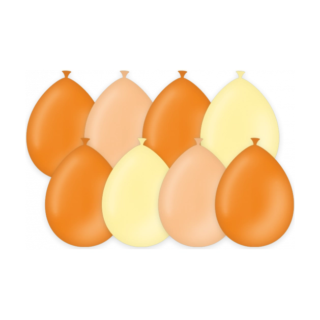 70's - Ballonnen - 8 stuks - 30cm