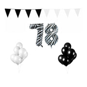 78 jaar Verjaardag Versiering Pakket Zebra