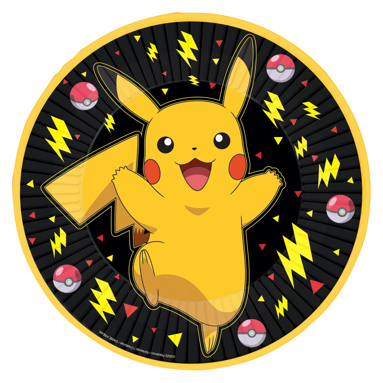 8 bordjes Pokemon 23cm new