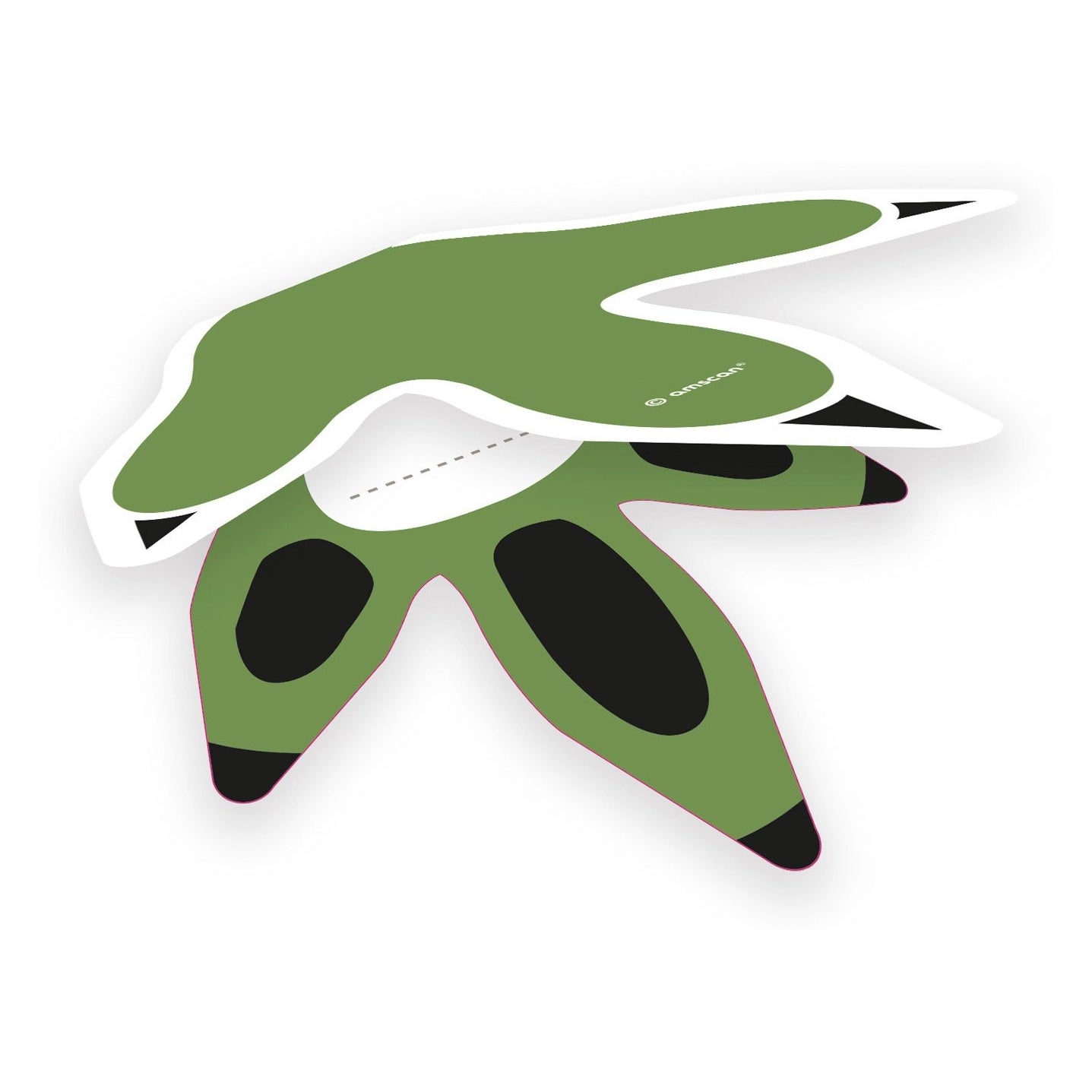 8 Dinosaurus poot kaarten Happy Dinosaur