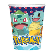 8 papieren bekers Pokemon, 250ml