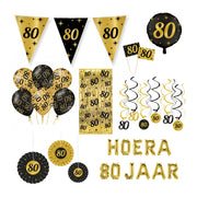 80 jaar Classy Versiering pakket - XL2