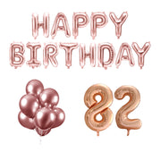 82 jaar Verjaardag Versiering Ballon Pakket rosé goud