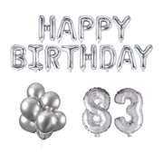 83 jaar Verjaardag Versiering Ballon Pakket zilver