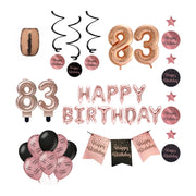 83 jaar Verjaardag Versiering Pakket Rose Gold