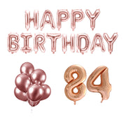 84 jaar Verjaardag Versiering Ballon Pakket rosé goud