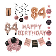 84 jaar Verjaardag Versiering Pakket Rose Gold