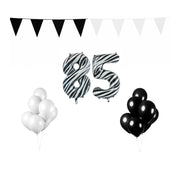 85 jaar Verjaardag Versiering Pakket Zebra