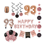 93 jaar Verjaardag Versiering Pakket Rose Gold