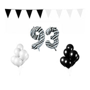 93 jaar Verjaardag Versiering Pakket Zebra