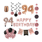 94 jaar Verjaardag Versiering Pakket Rose Gold