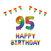95 jaar Verjaardag Versiering Pakket Regenboog