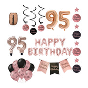 95 jaar Verjaardag Versiering Pakket Rose Gold