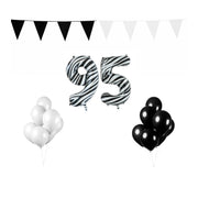 95 jaar Verjaardag Versiering Pakket Zebra